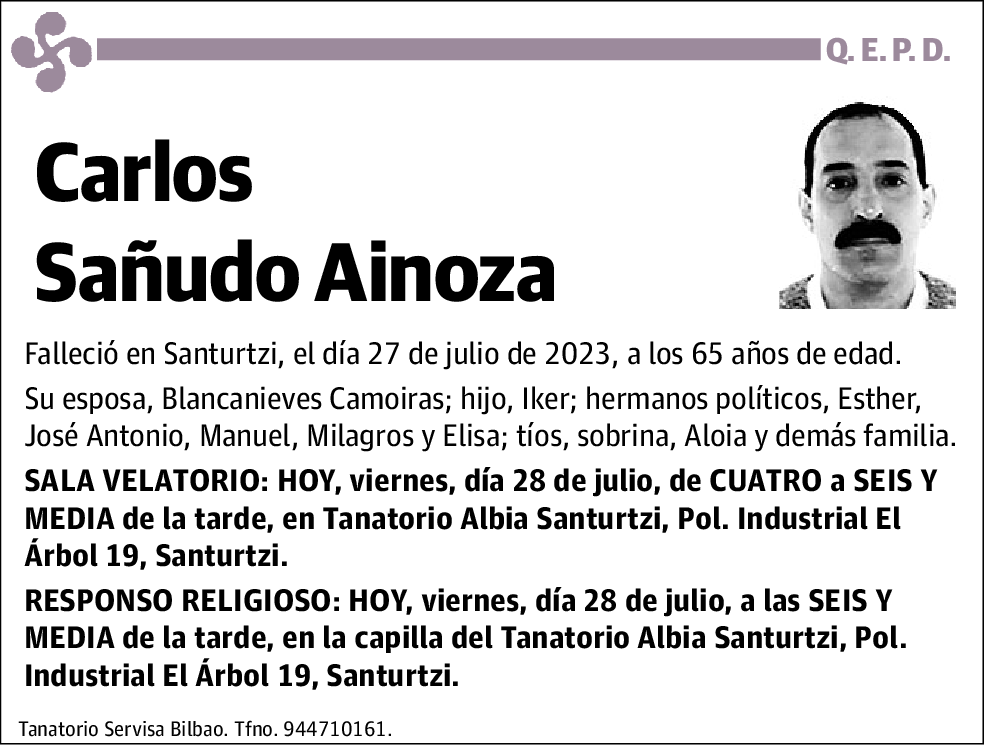 Carlos Sañudo Ainoza