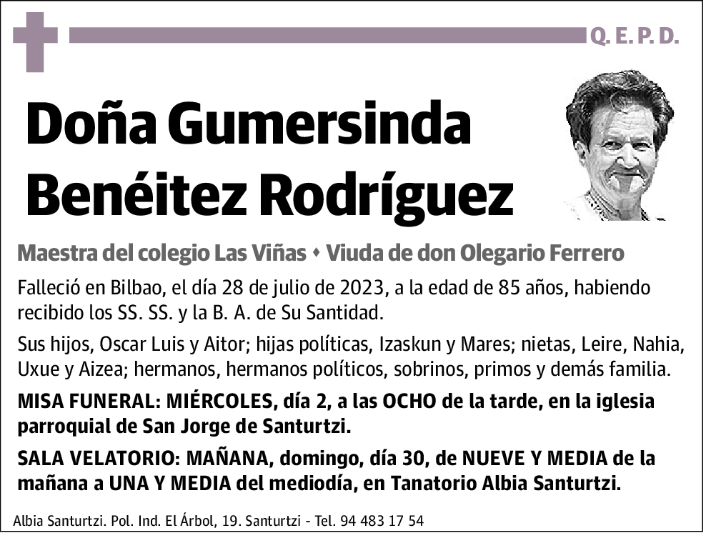 Gumersinda Benéitez Rodríguez