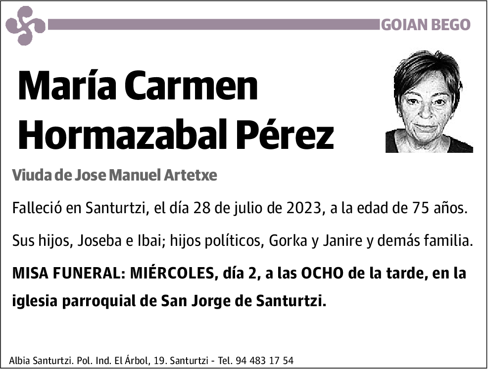 María Carmen Hormazabal Pérez