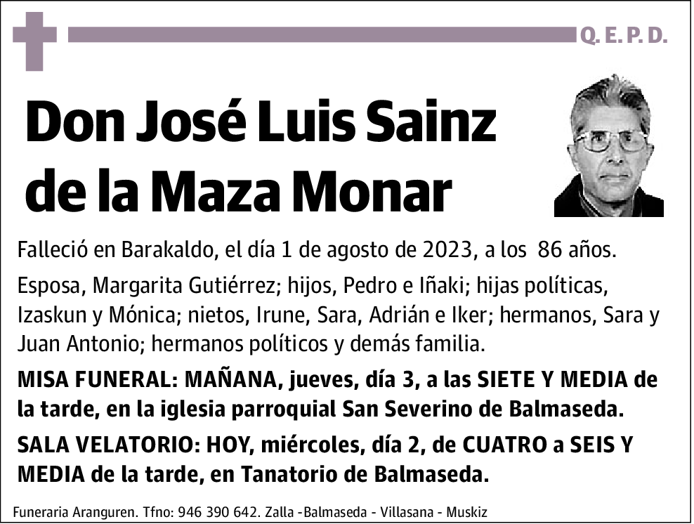 José Luis Sainz de la Maza Monar