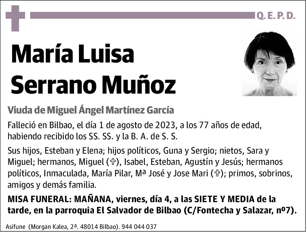 María Luisa Serrano Muñoz