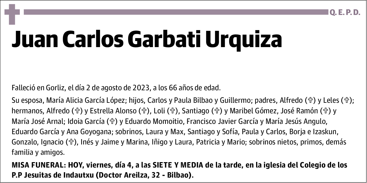 Juan Carlos Garbati Urquiza