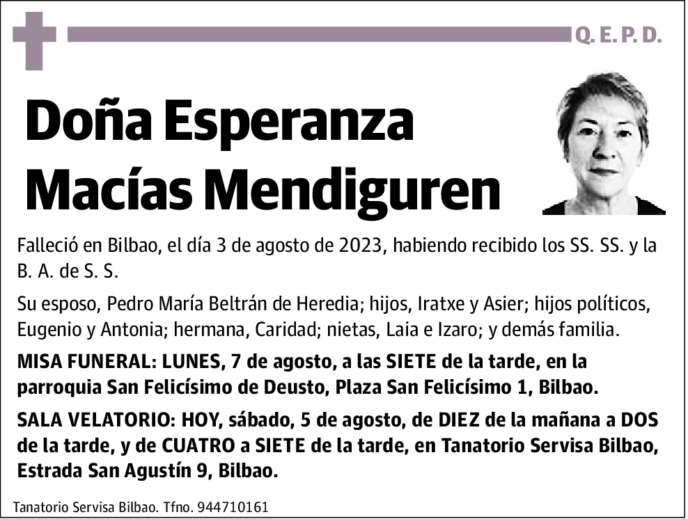 Esperanza Macías Mendiguren