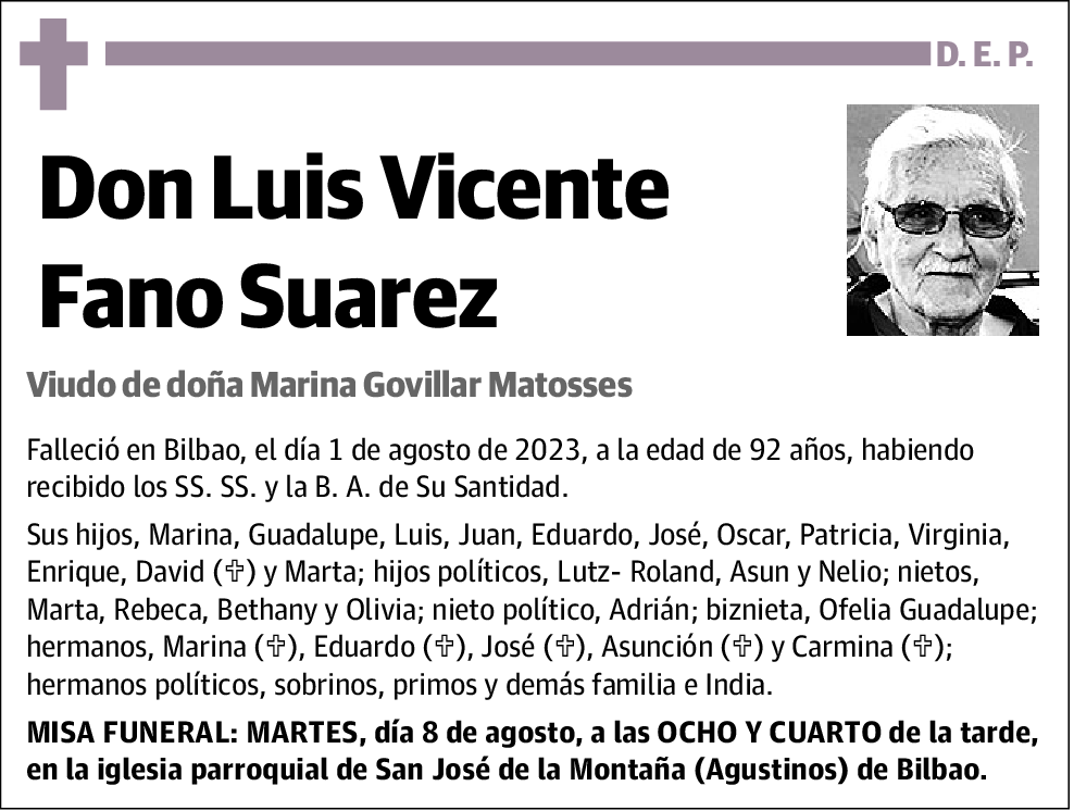 Luis Vicente Fano Suarez