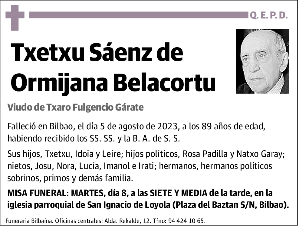 Txetxu Sáenz de Ormijana Belacortu