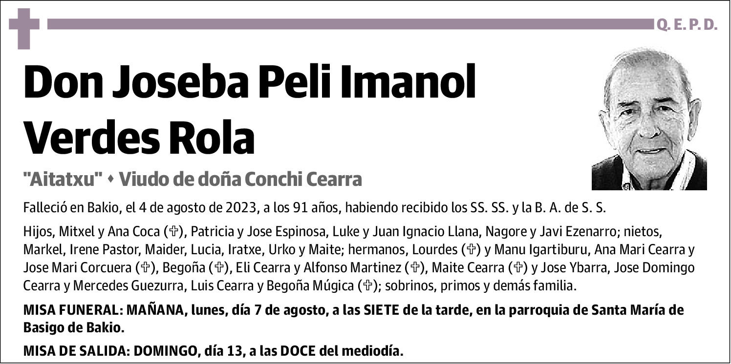 Joseba Peli Imanol Verdes Rola