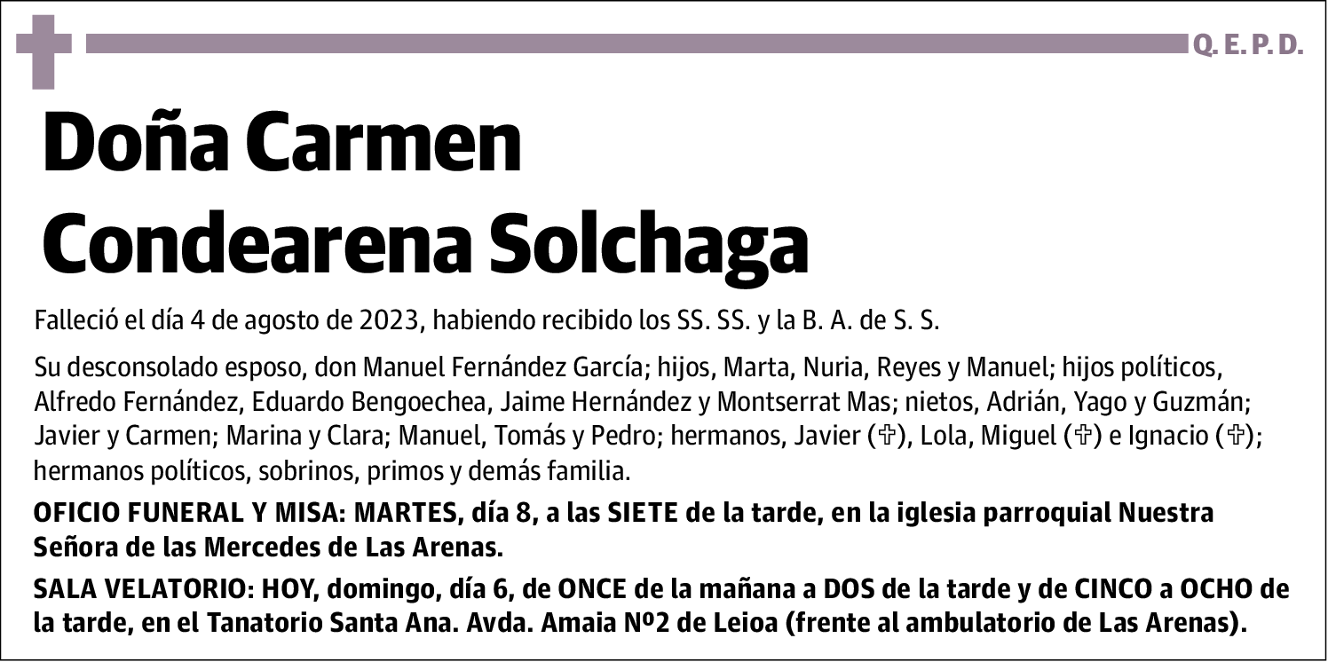 Carmen Condearena Solchaga