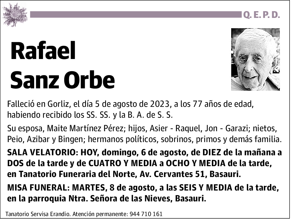 Rafael Sanz Orbe