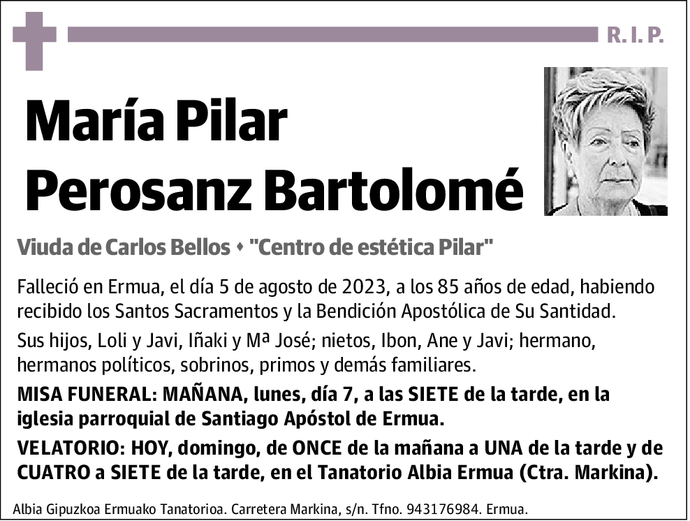 María Pilar Perosanz Bartolomé