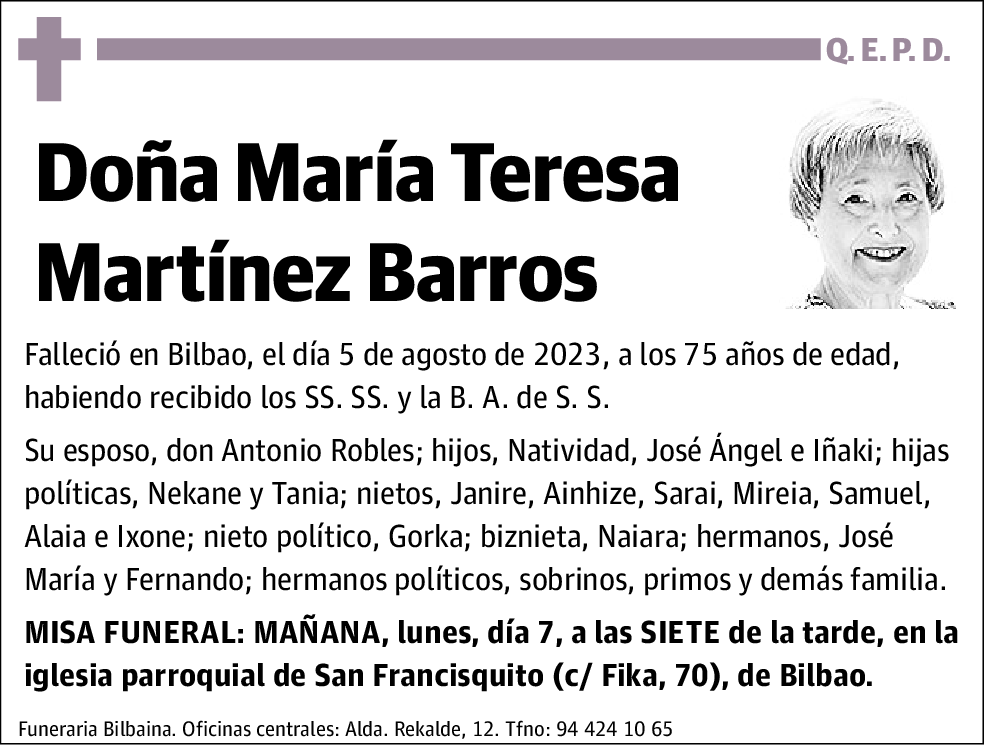 María Teresa Martínez Barros