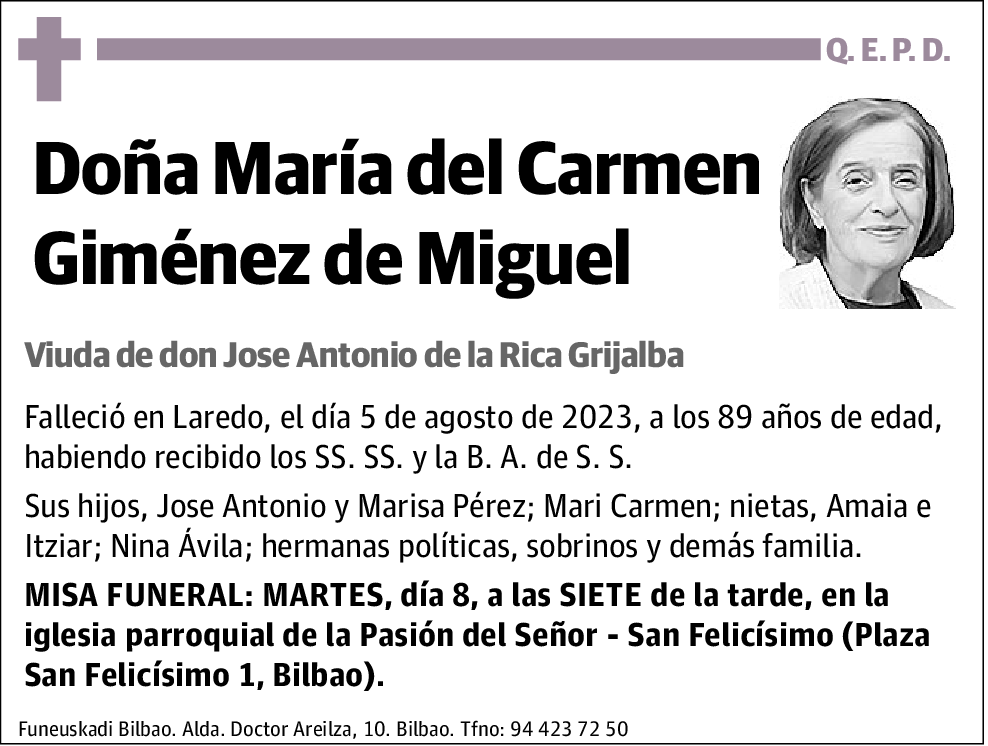 María del Carmen Giménez de Miguel