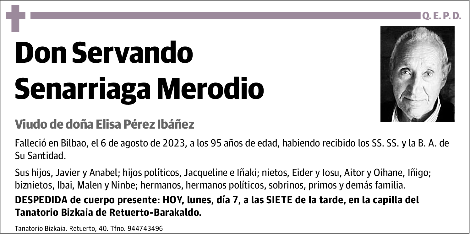 Servando Senarriaga Merodio