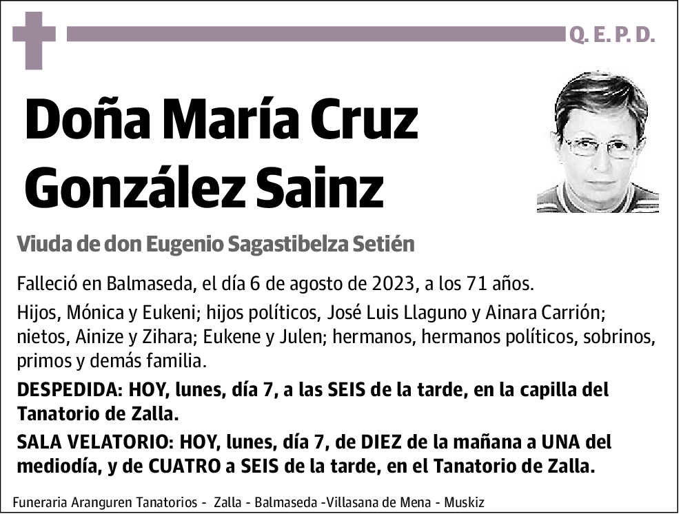 María Cruz González Sainz