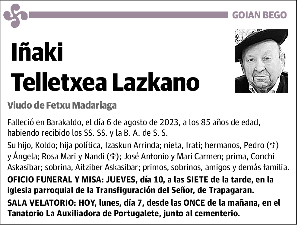 Iñaki Telletxea Lazkano