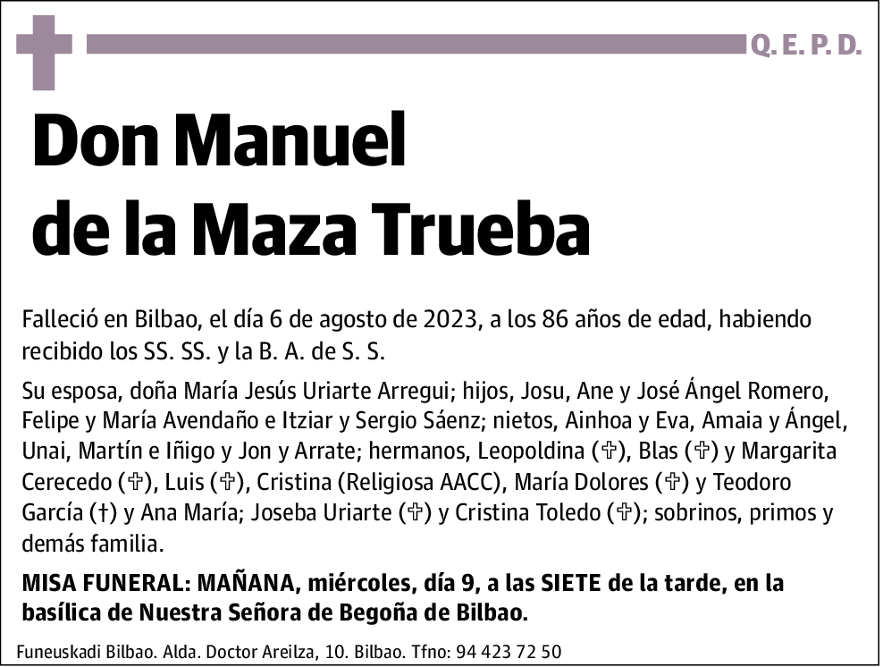 Manuel de la Maza Trueba