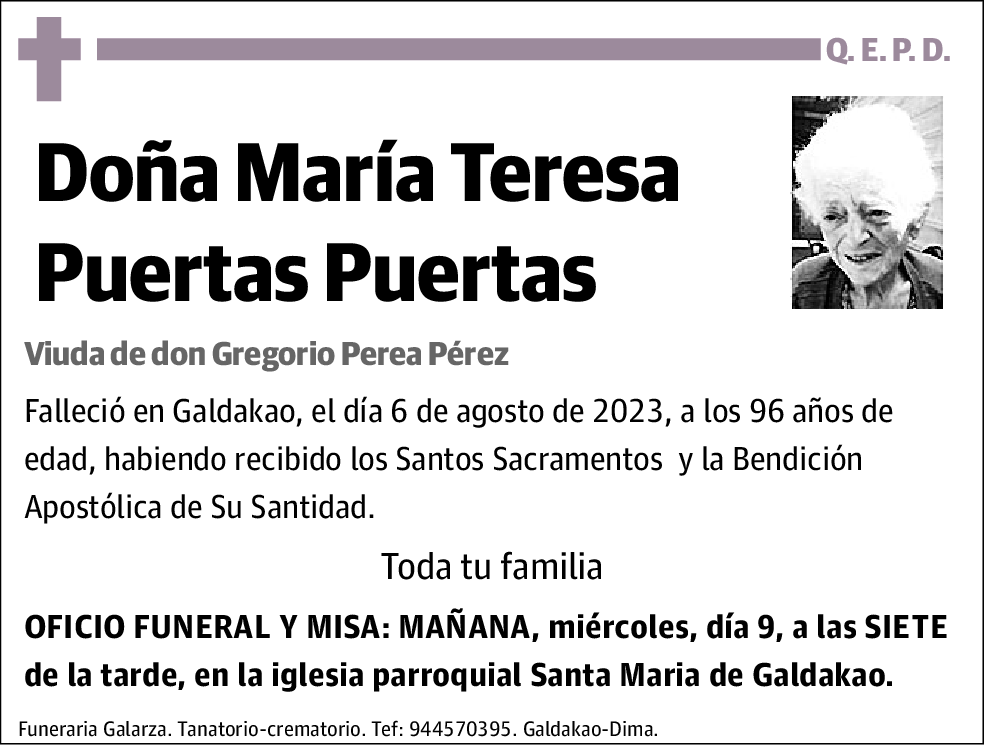 María Teresa Puertas Puertas