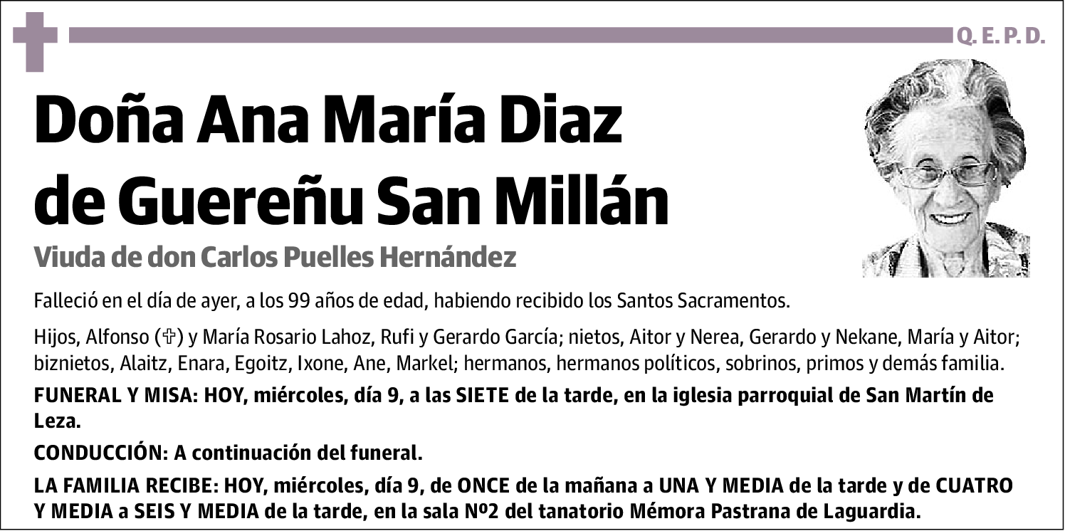 Ana María Diaz de Guereñu San Millán
