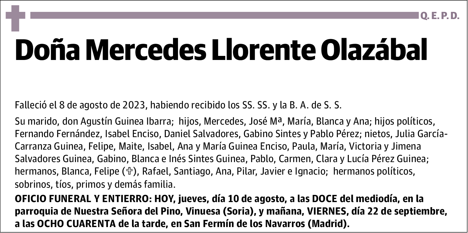 Mercedes Llorente Olazábal