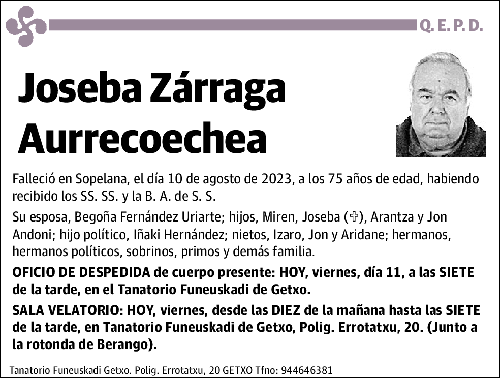 Joseba Zárraga Aurrecoechea