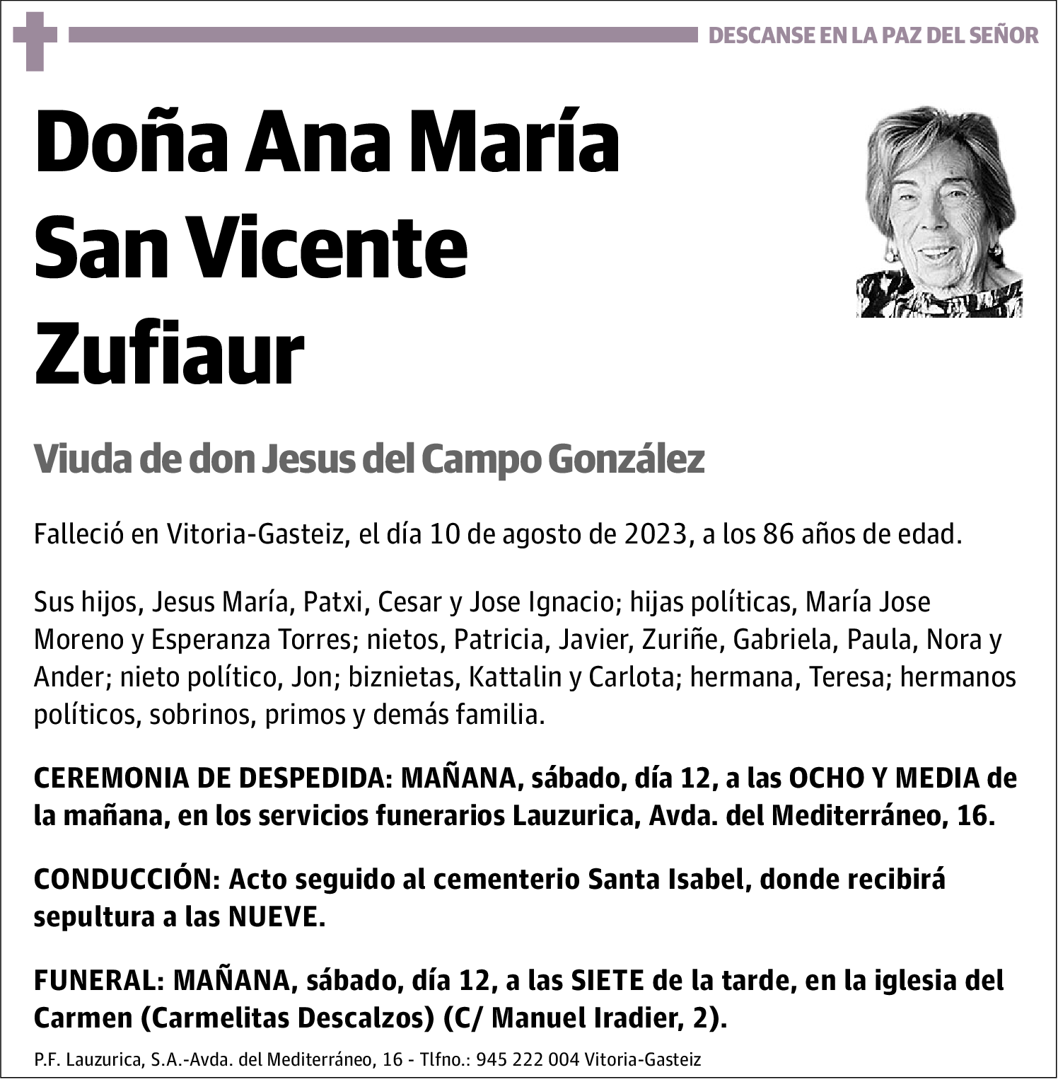 Ana María San Vicente Zufiaur