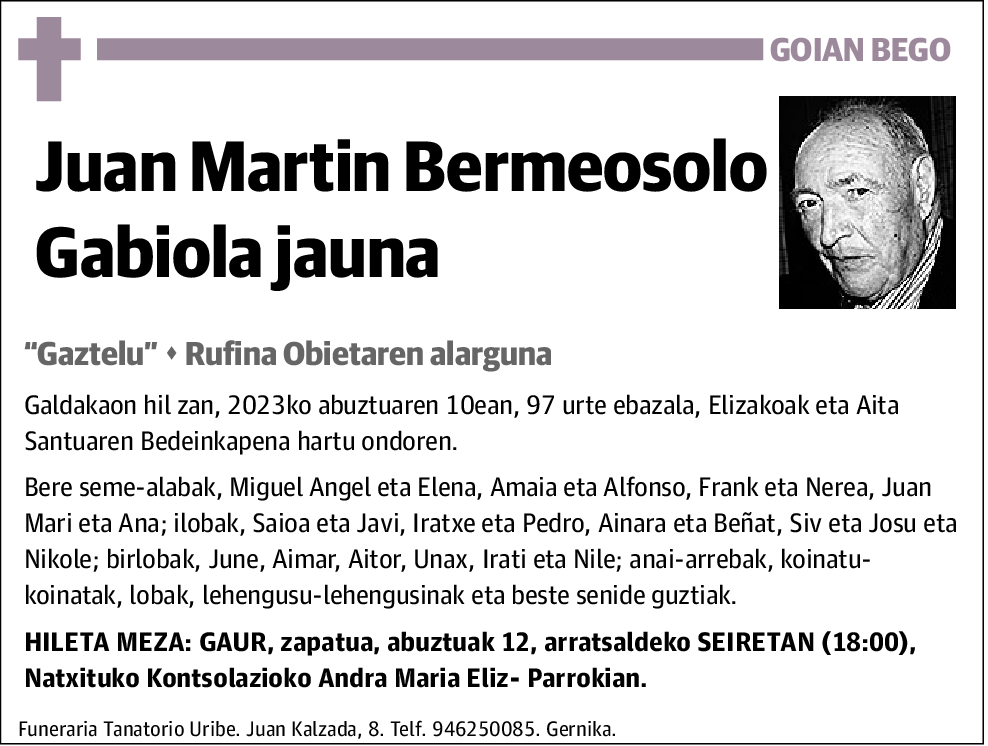 Juan Martin Bermeosolo Gabiola