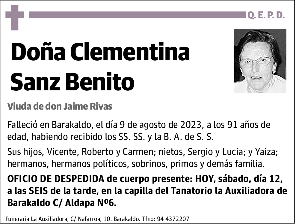 Clementina Sanz Benito