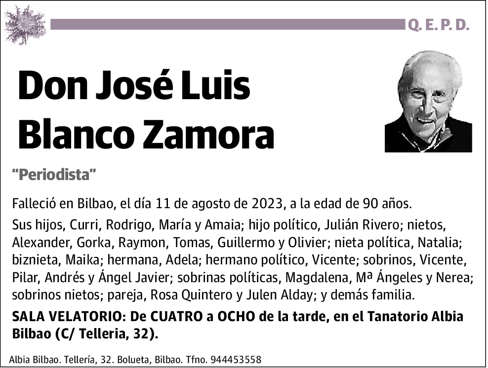 José Luis Blanco Zamora