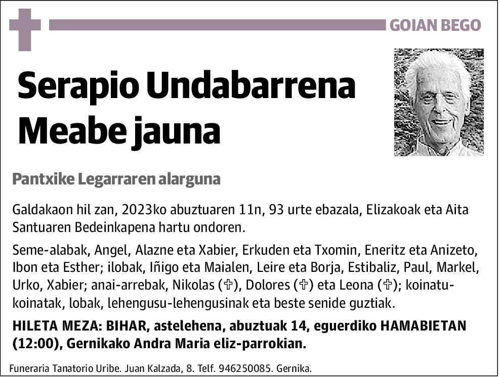 Serapio Undabarrena Meabe