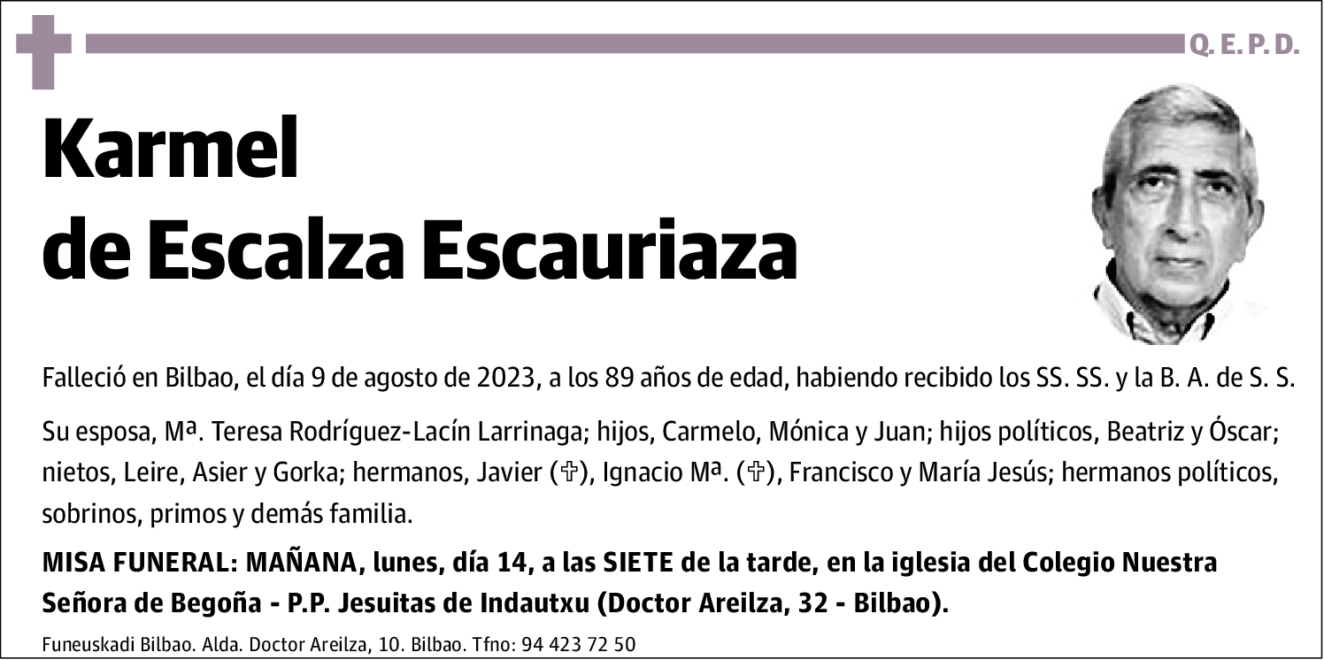 Karmel De Escalza Escauriza