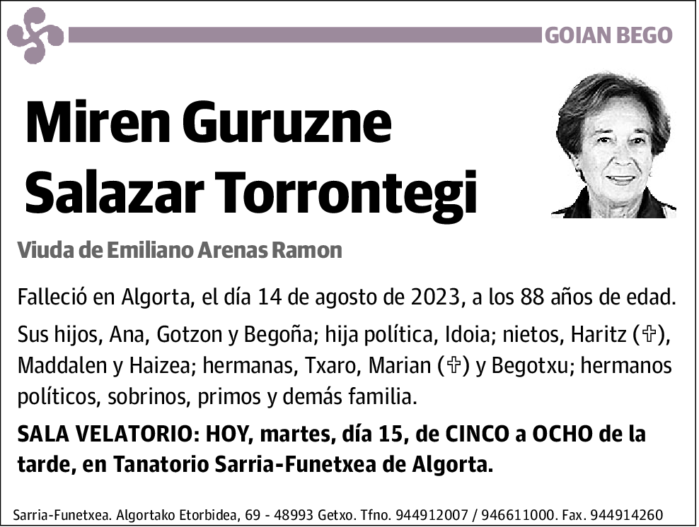 Miren Guruzne Salazar Torrontegi