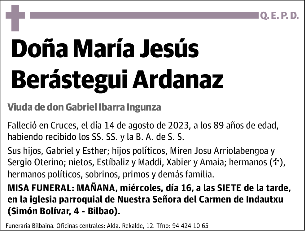 María Jesús Berástegui Ardanaz