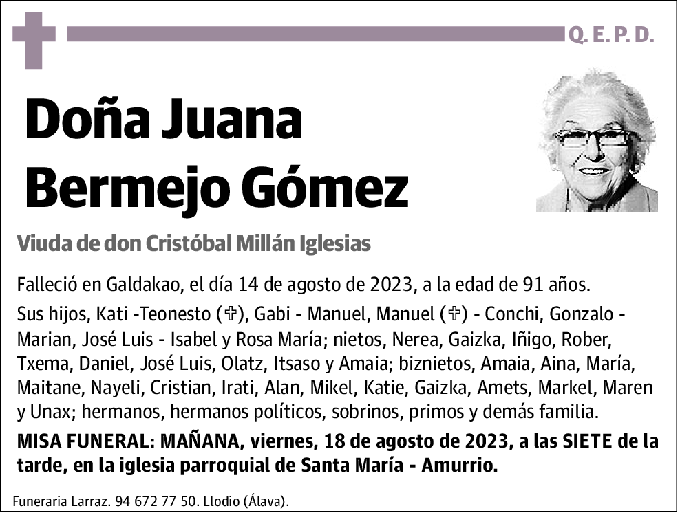 Juana Bermejo Gómez