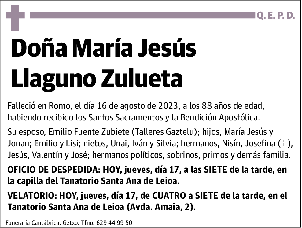 María Jesús Llaguno Zulueta