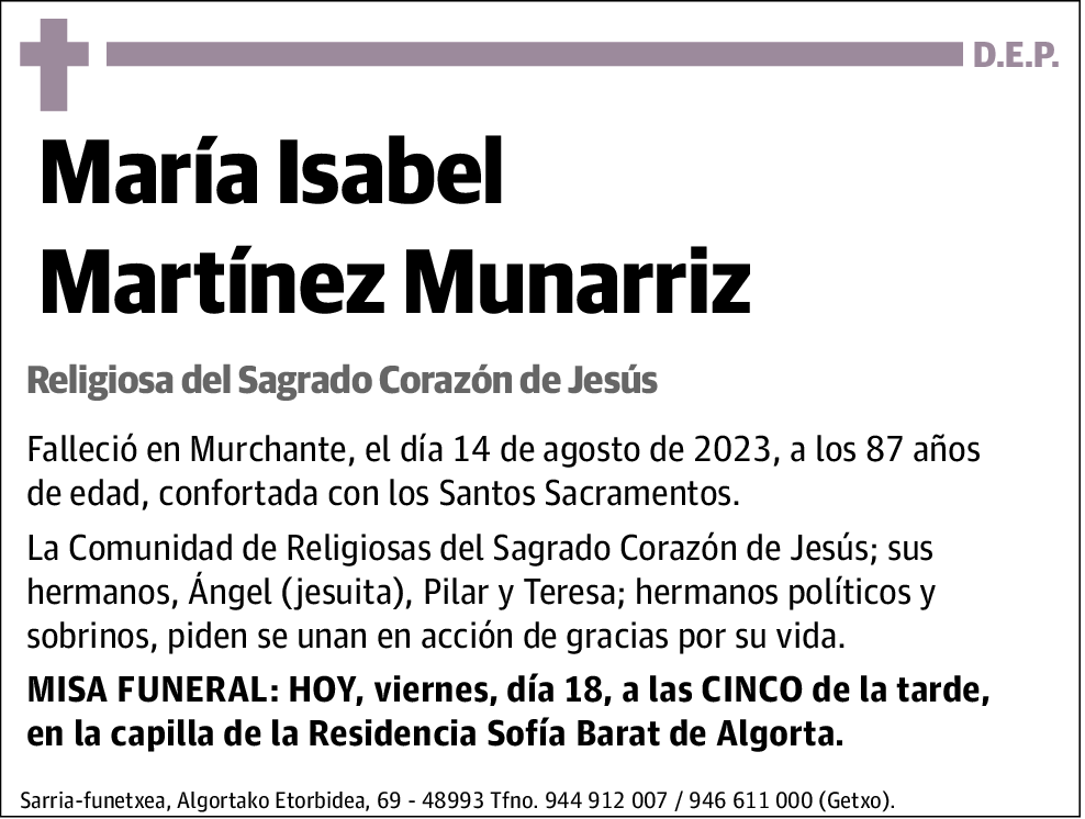 María Isabel Martínez Munarriz