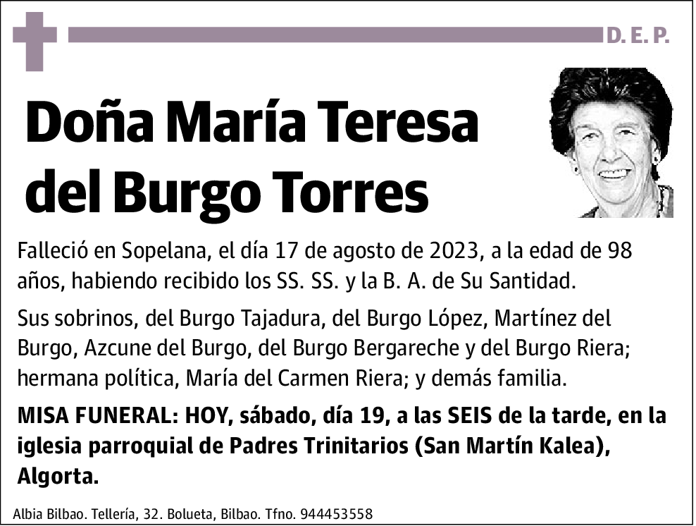 María Teresa del Burgo Torres