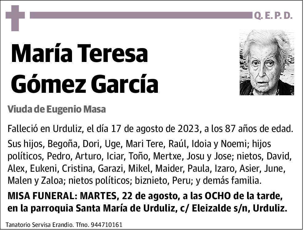 María Teresa Gómez García