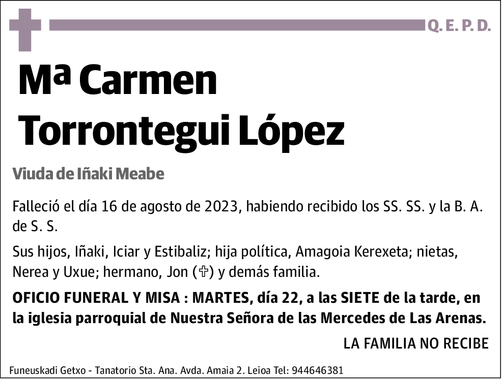 Mª Carmen Torrontegui López