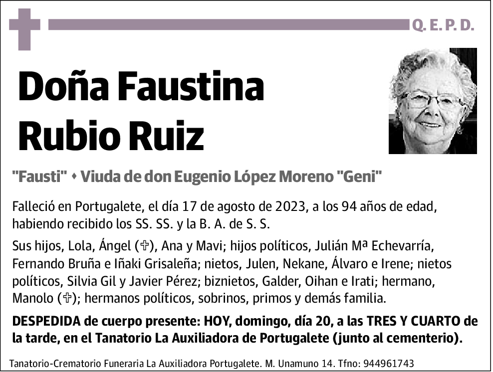 Faustina Rubio Ruiz