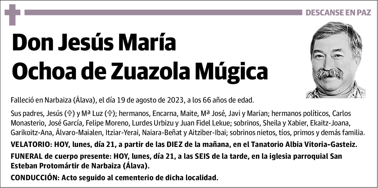 Jesús María Ochoa de Zuazola Múgica