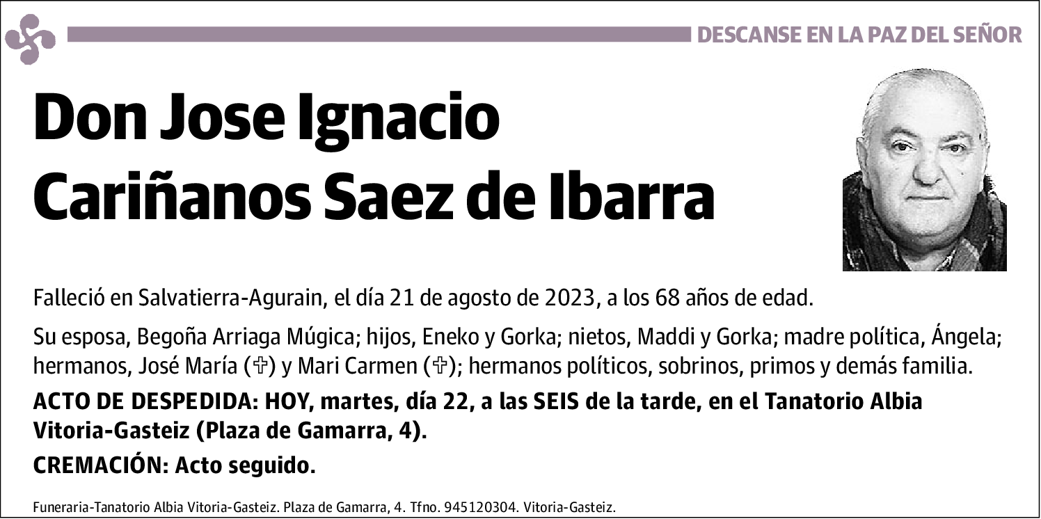 Jose Ignacio Cariñanos Saez de Ibarra