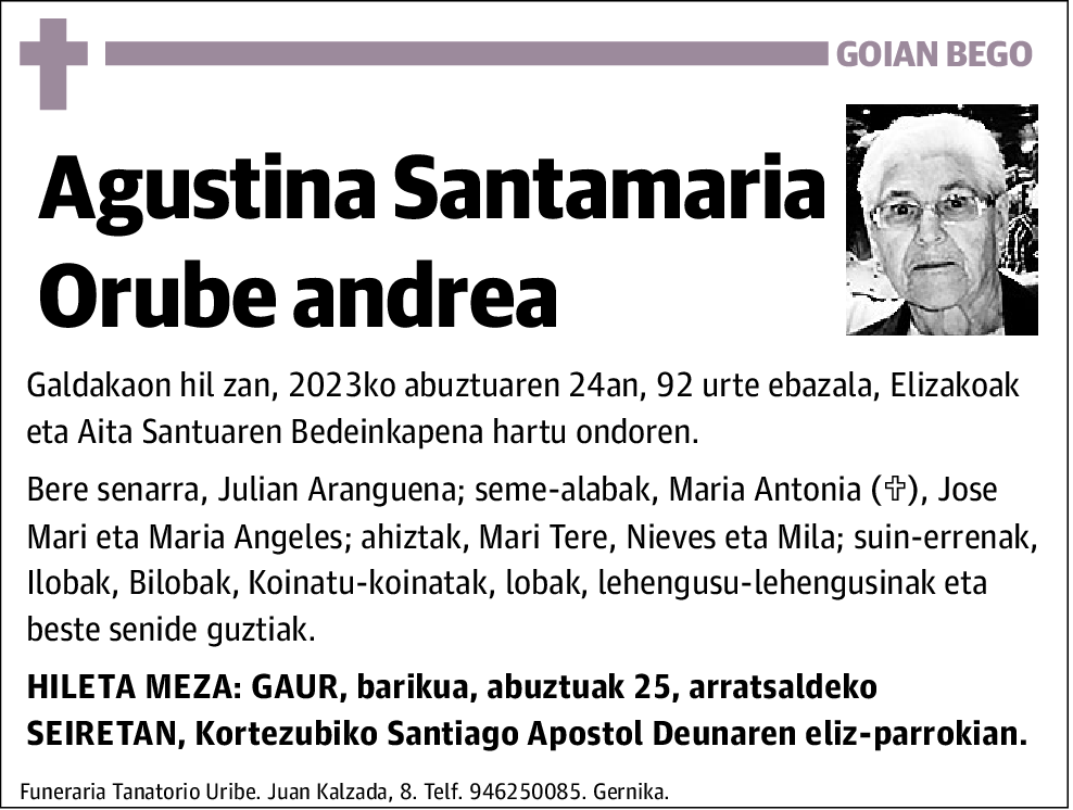 Agustina Santamaria Orube