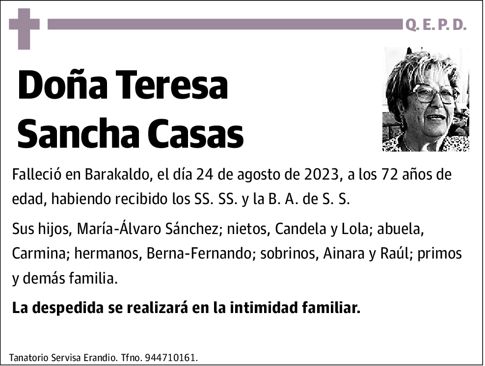 Teresa Sancha Casas