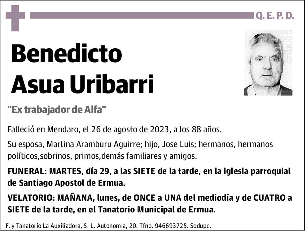 Benedicto Asua Uribarri