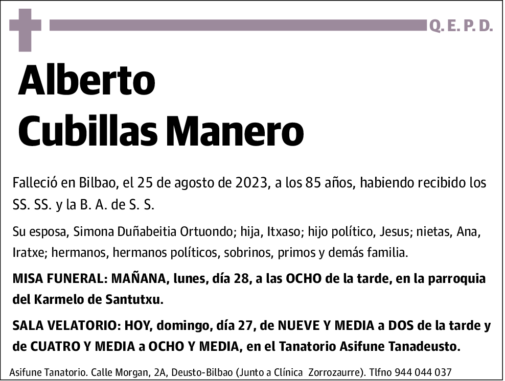 Alberto Cubillas Manero