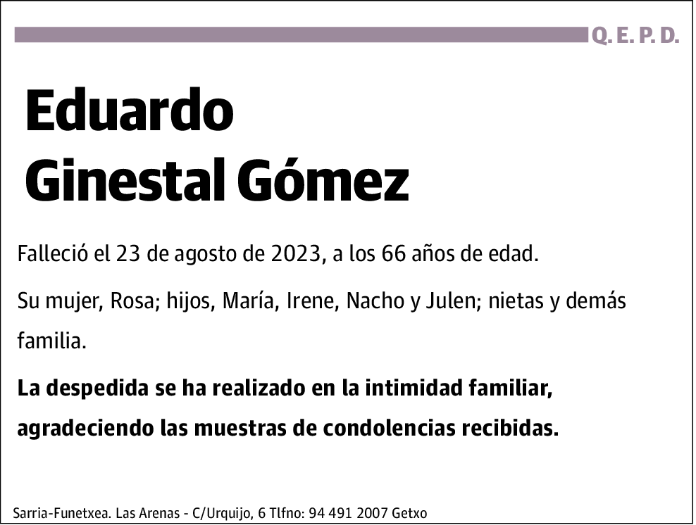 Eduardo Ginestal Gómez