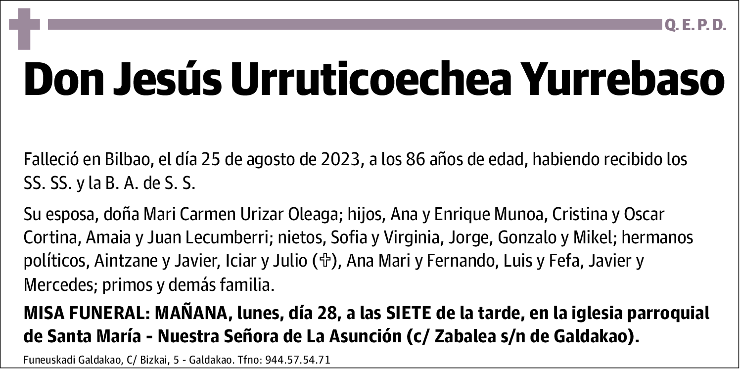 Jesús Urruticoechea Yurrebaso