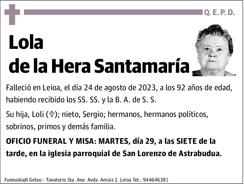 Lola de la Hera Santamaría