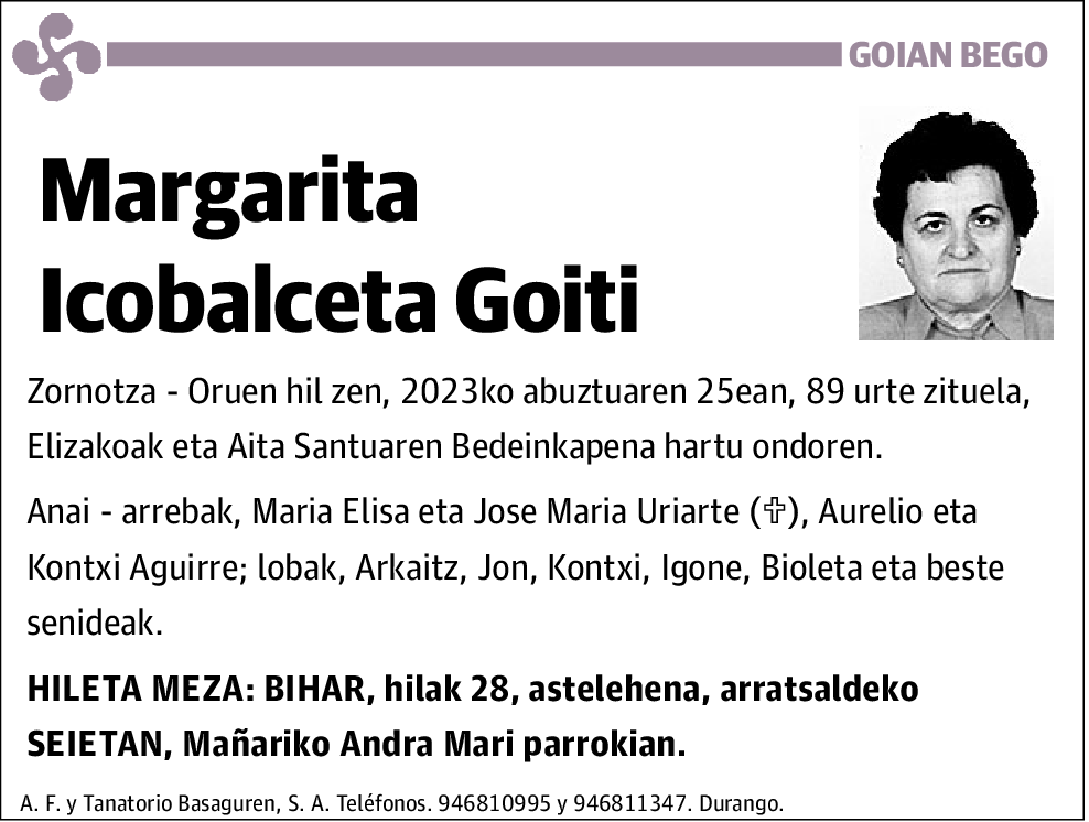 Margarita Icobalceta Goiti