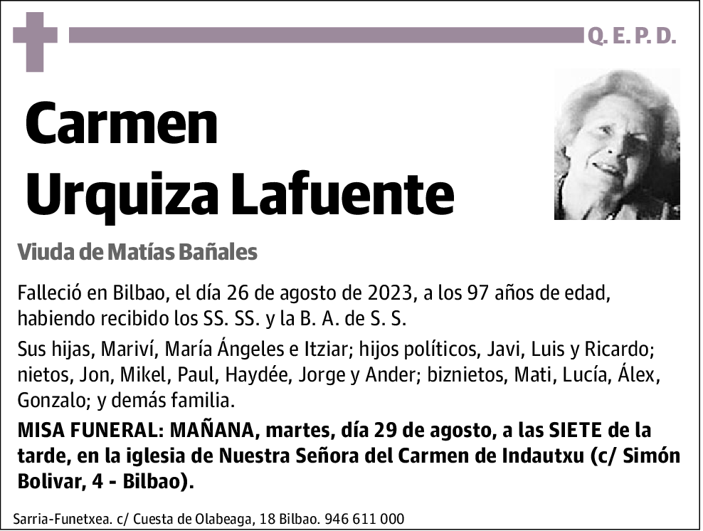 Carmen Urquiza Lafuente