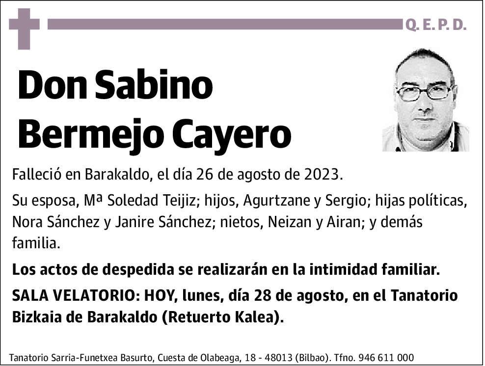 Sabino Bermejo Cayero